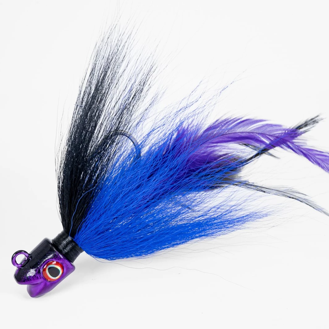 S&S Bucktails John Skinner V2 Striped Bass Bucktails Color Blurple 3 S&S Bucktails John Skinner V2 Striped Bass Bucktails Color Blurple