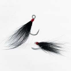 S&S Bucktails Dressed Inline Hooks Color Black