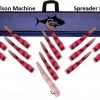 Carlson Machine Spreader Bar 36" with 14 9" Machine Lures and 12" Machine Stinger Color Rainbow -Baits + Lures Sales image 157