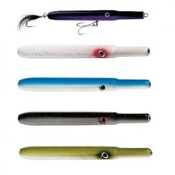 Tsunami Timber Lure Needlefish Popper Color Black Back/Purple