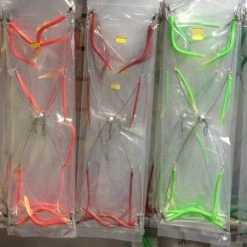 J&H Tackle 9" Trolling Umbrella Rig Color Fluorescent Red