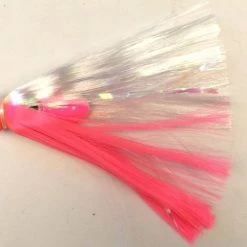 Joe Shute The Deep Six Lures Color Glow Head w/ Crystal hair w/pearl mylar