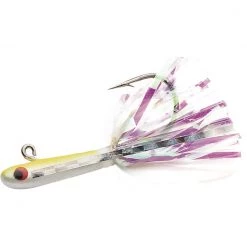 Tsunami Glass Minnow Teasers Color Chartreuse/White