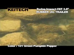 Keitech Fat Swing Impact Swimbaits Color Black -Baits + Lures Sales image 313