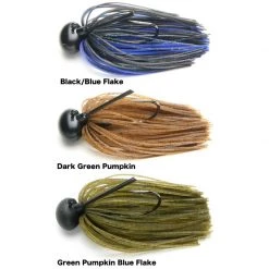 Keitech Model II M2 Tungsten Football Jigs Color Black/Blue Flake