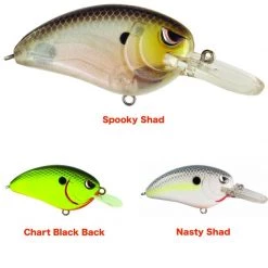Spro Little John MD 50 Crankbaits Color Chart Black Back