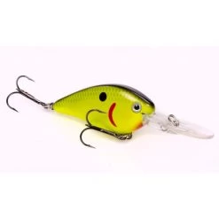 Strike King KVD HC Flat Side Crankbait Color Black Back Chartreuse