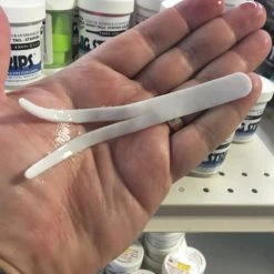 Fat Cow Split Tail Jig Strips Color Ghost White