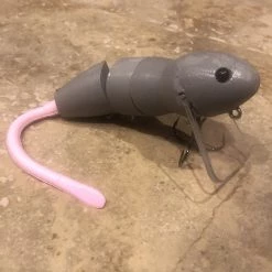 Bull Shad Bull Rat Color Grey