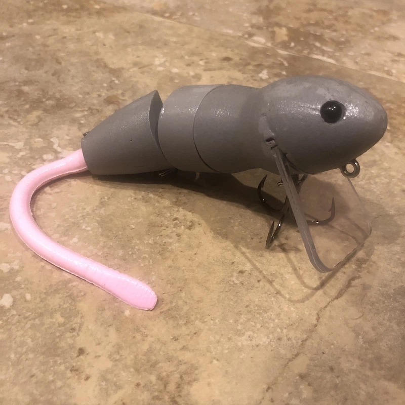 Bull Shad Bull Rat Color Grey 3 Bull Shad Bull Rat Color Grey