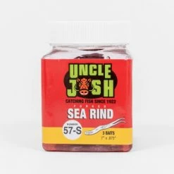 Uncle Josh Forked Tail Pork Rind Baits Color Red