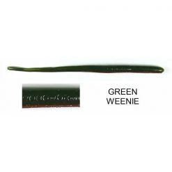 Roboworm Straight Tail Worms Color Green Weenie